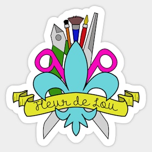 Fleur de Lou Sticker